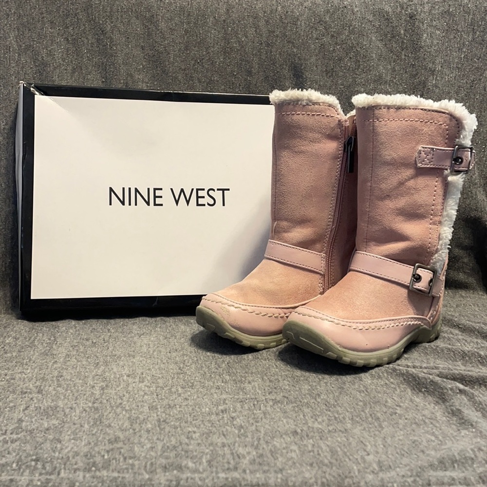 Nine West - Dusty Rose - Pink - Suede Boots - Toddler Size 7